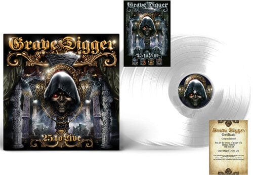 Grave Digger Music > Vinyl Records Grave Digger - 25 To Live, Crystal Clear 4250444191291 MTLV260.1