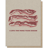 Guttersnipe Press Greetings Stationery > Greeting Cards Bacon Love Card 1004