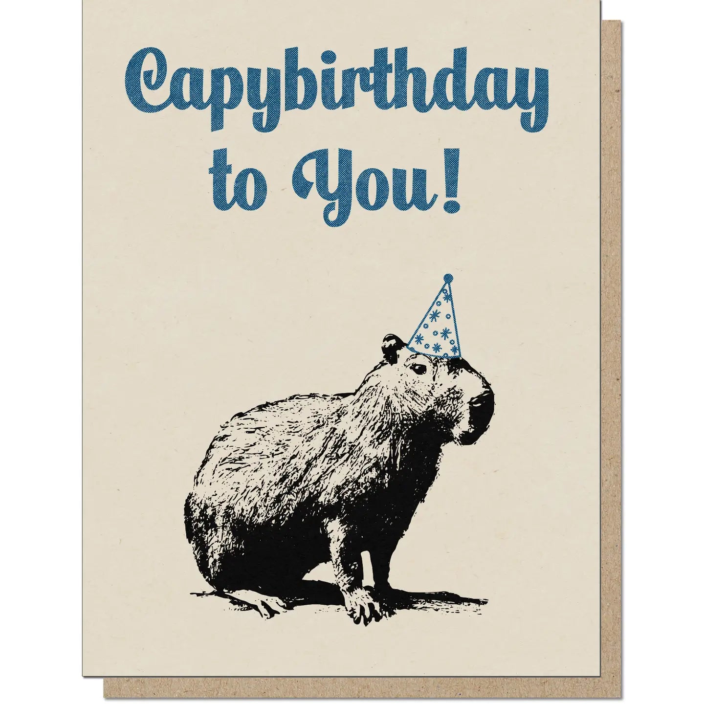 Guttersnipe Press Greetings Stationery > Greeting Cards Capybirthday To You Birthday Card 2024