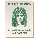Guttersnipe Press Greetings Stationery > Greeting Cards Exorcist Get Well Card 5012