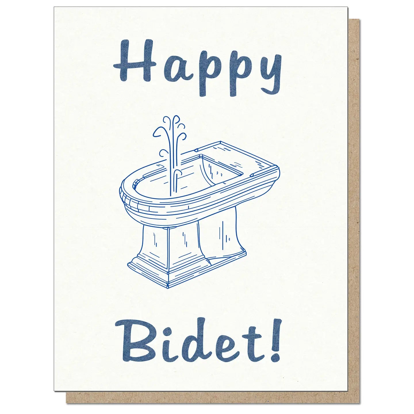 Guttersnipe Press Greetings Stationery > Greeting Cards Happy Bidet! Birthday Card 2003