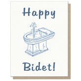 Guttersnipe Press Greetings Stationery > Greeting Cards Happy Bidet! Birthday Card 2003