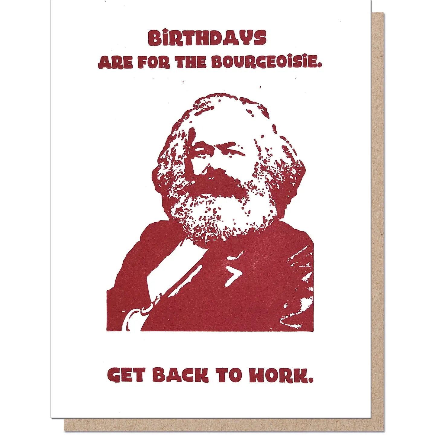 Guttersnipe Press Greetings Stationery > Greeting Cards Marx Birthday Card 19914236