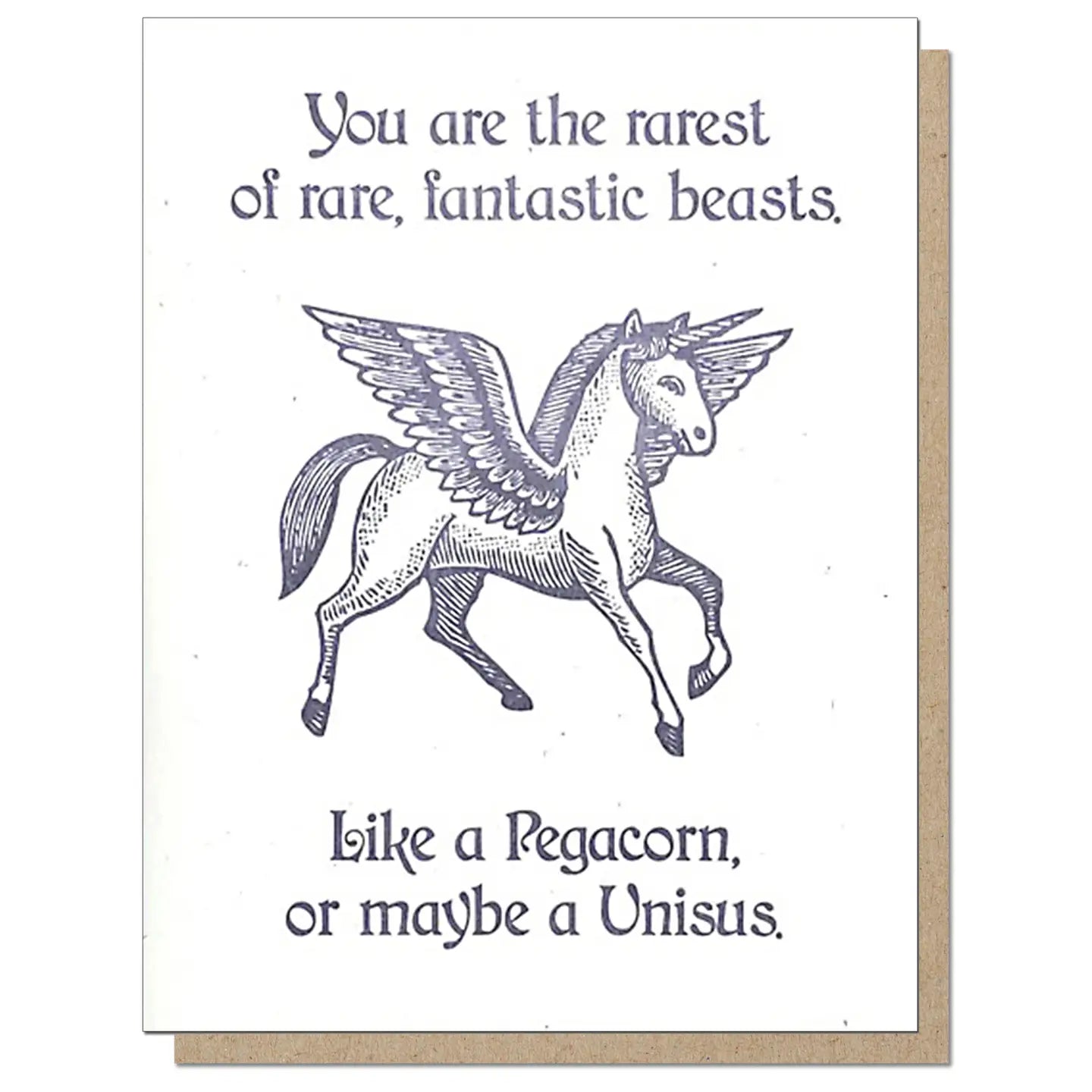 Guttersnipe Press Greetings Stationery > Greeting Cards Pegacorn Card Greeting Card 1058