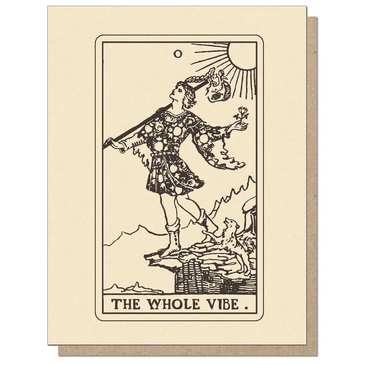 Guttersnipe Press Greetings Stationery > Greeting Cards The Whole Vibe Tarot Greeting Card 1149