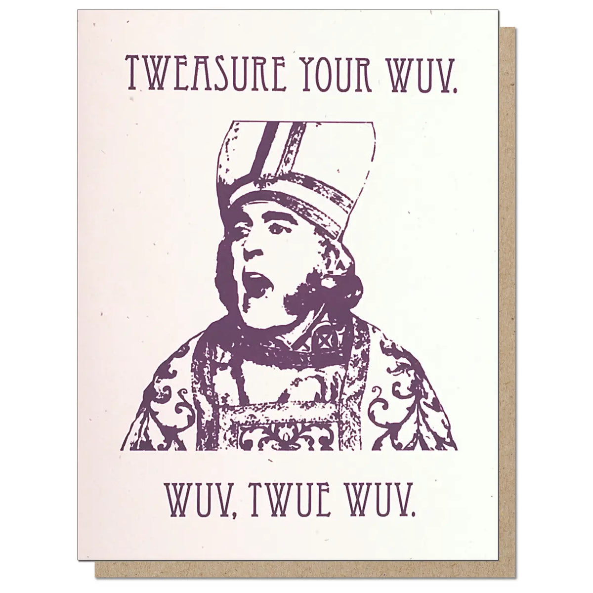 Guttersnipe Press Greetings Stationery > Greeting Cards Twue Wuv Greeting Card 1052