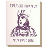 Guttersnipe Press Greetings Stationery > Greeting Cards Twue Wuv Greeting Card 1052