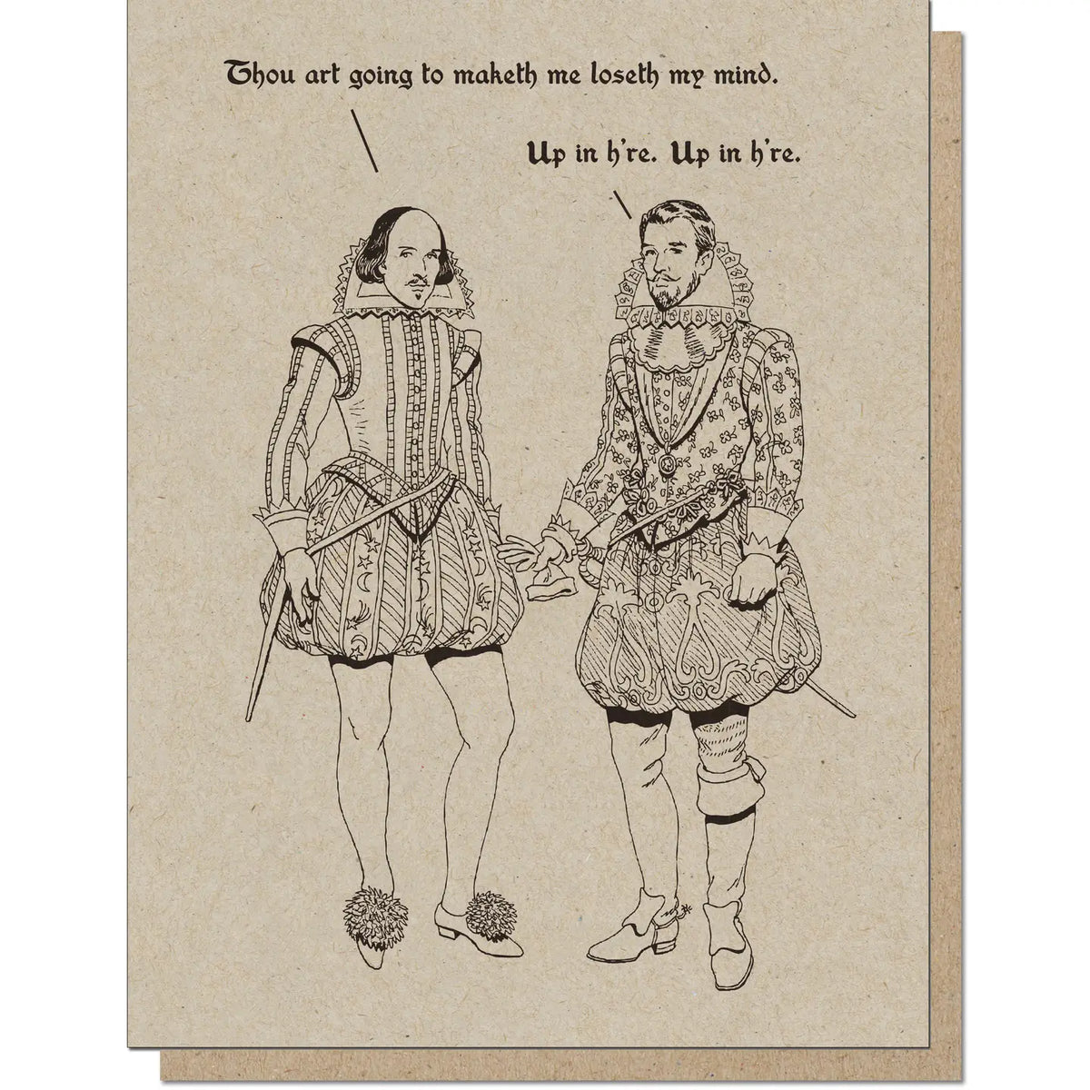 Guttersnipe Press Greetings Stationery > Greeting Cards Up in Here. Hip Hop Shakespeare Greeting Card 1141