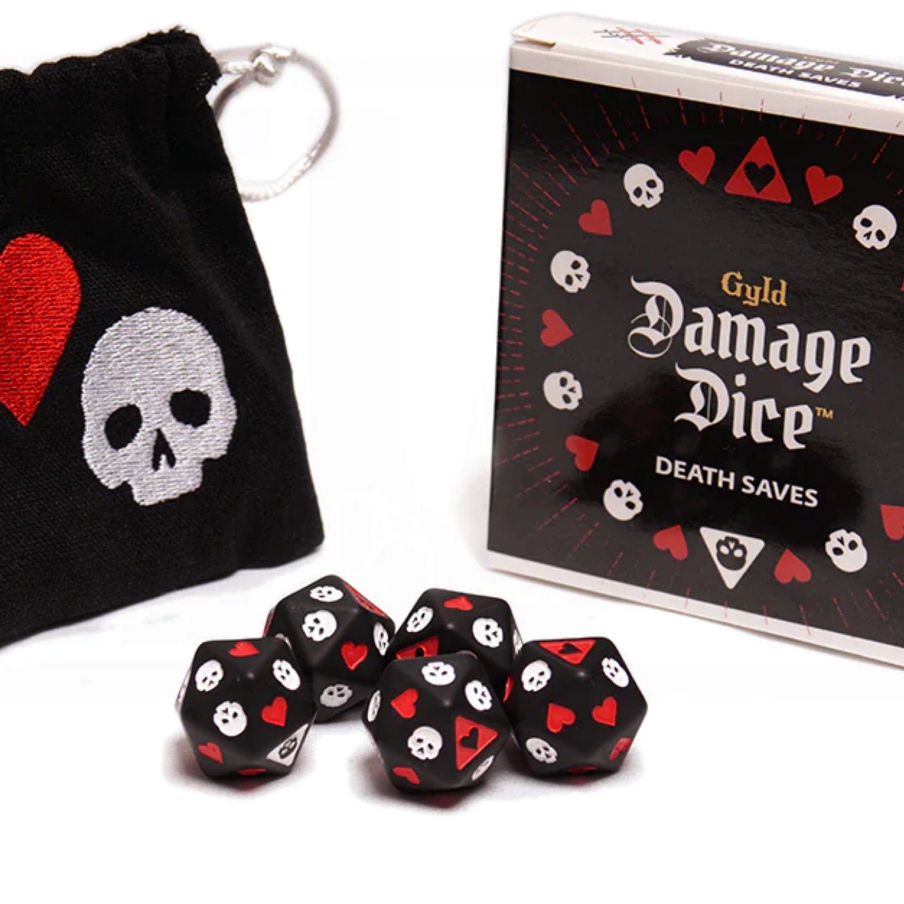 Gyld Dice > Other Dice Gyld: Death Saving Throw Dice 850048389427 GYD DDSET-215-DSAVE