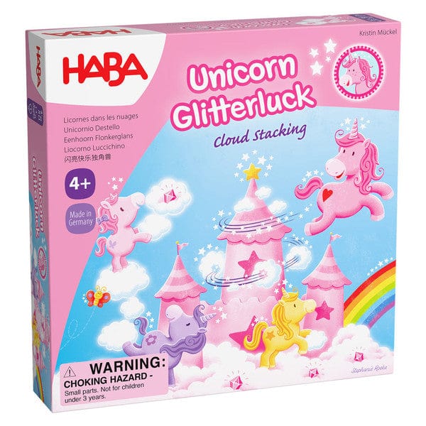 Haba USA Board Games Unicorn Glitterluck Cloud Stacking Refresh 4010168289137 HAB2012232006