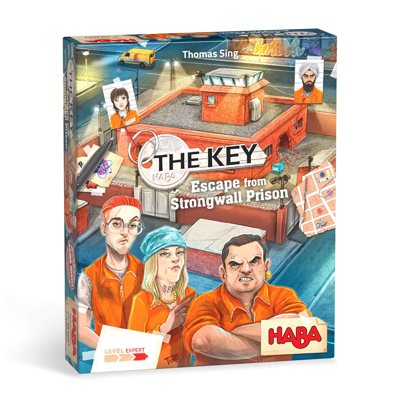 Haba USA Board Games > Large Box Games The Key: Escape from Strongwall Prison 4010168262895 HAB 306843