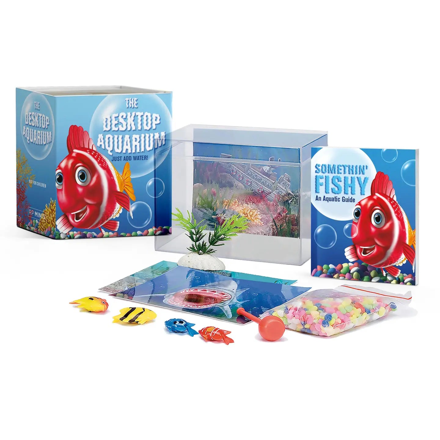 Hachette Book Group Toys > Art Toys Desktop Aquarium: Just Add Water! [Mega Mini Kit] 9780762432493