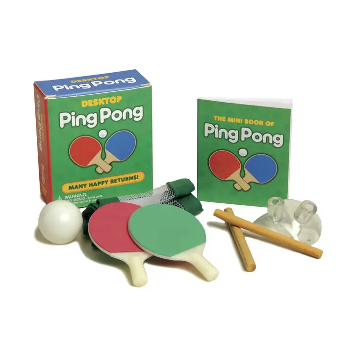 Hachette Book Group Toys > Art Toys Desktop Ping Pong [Mini Kit] 9780762439539