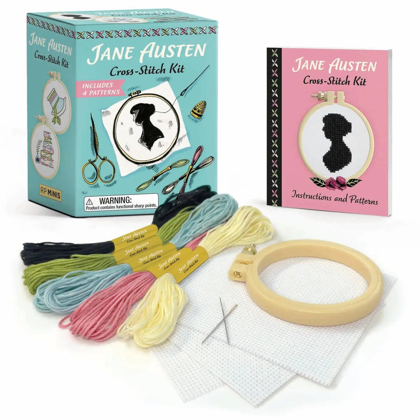 Hachette Book Group Toys > Art Toys Jane Austen Cross-Stitch Kit [Mini Kit] 9798894140520