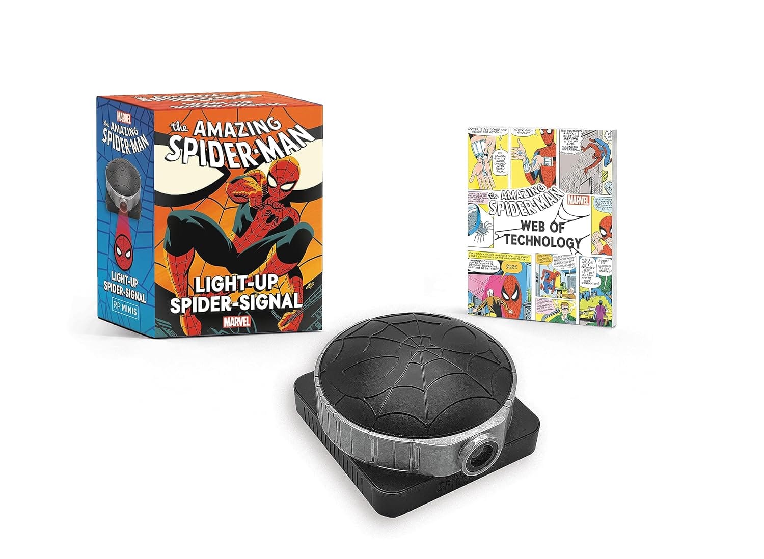 Hachette Book Group Toys > Art Toys Marvel: the Amazing Spider-Man Light-Up Spider-Signal [Mini Kit] 9780762484362