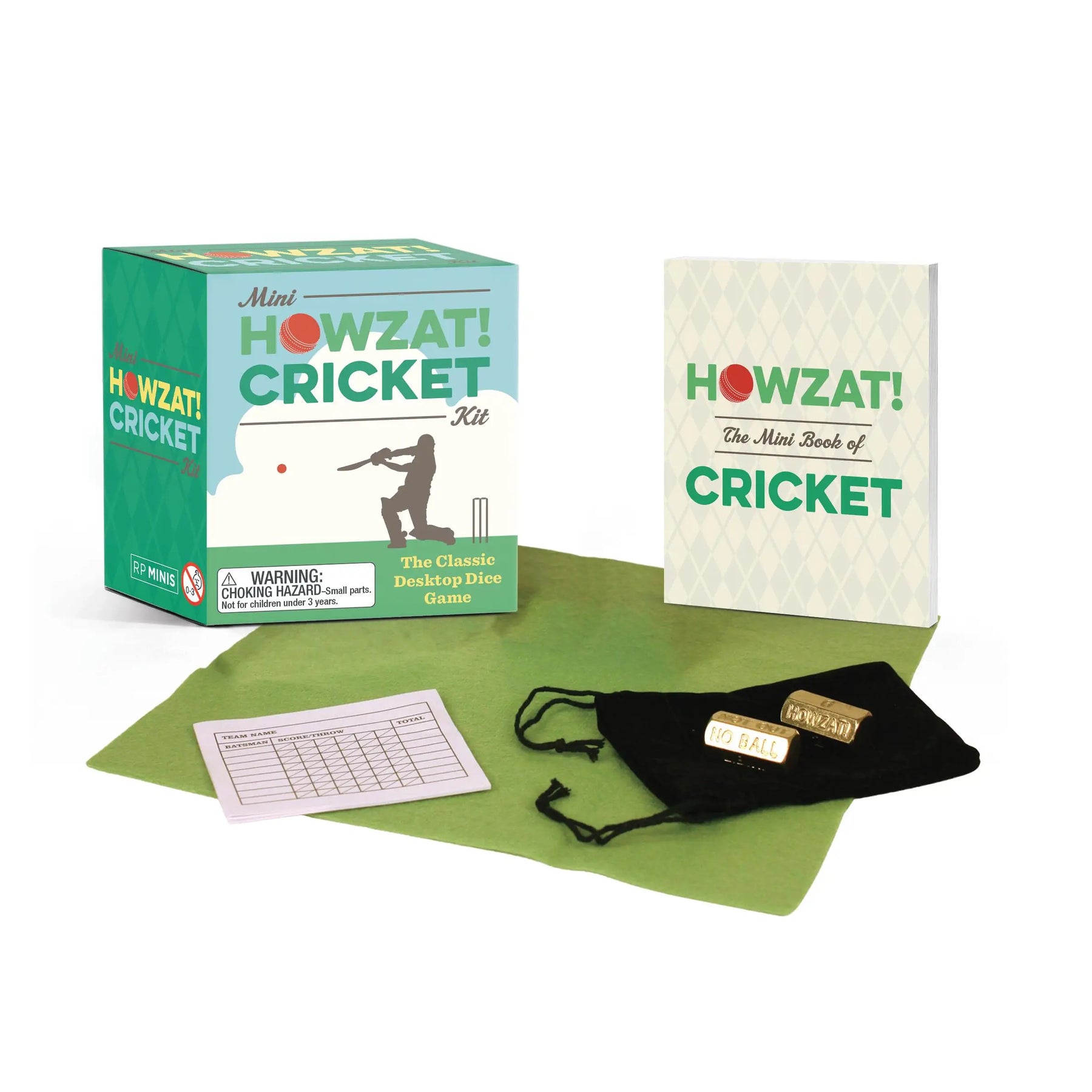 Hachette Book Group Toys > Art Toys Mini Howzat! Cricket Kit: the Classic Desktop Dice Game [Mini Kit] 9780762487622 TEC93HAC