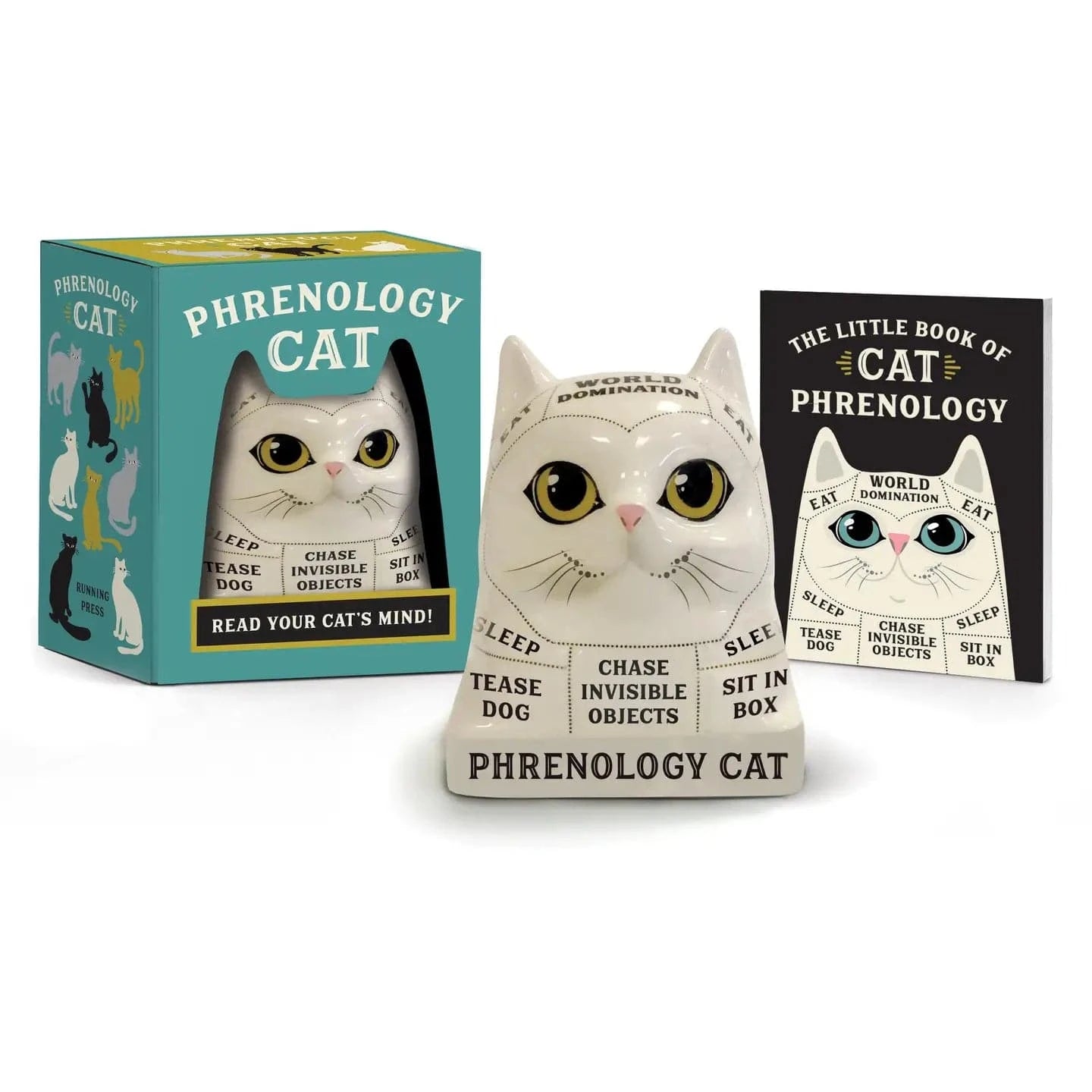 Hachette Book Group Toys > Art Toys Phrenology Cat: Read Your Cat's Mind! [Mini Kit] 9780762466610