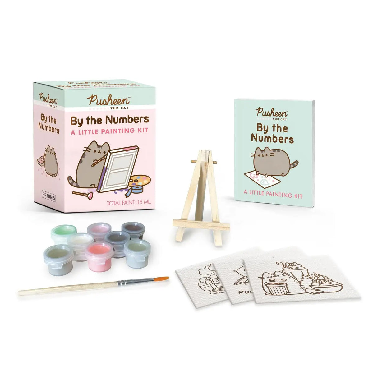 Hachette Book Group Toys > Art Toys Pusheen By the Numbers: A Little Painting Kit [Mini Kit] 9780762485017