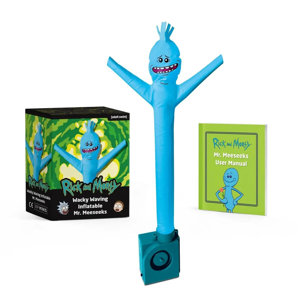 Hachette Book Group Toys > Art Toys Rick and Morty Wacky Waving Inflatable Mr. Meeseeks [Mini Kit] 9780762479894