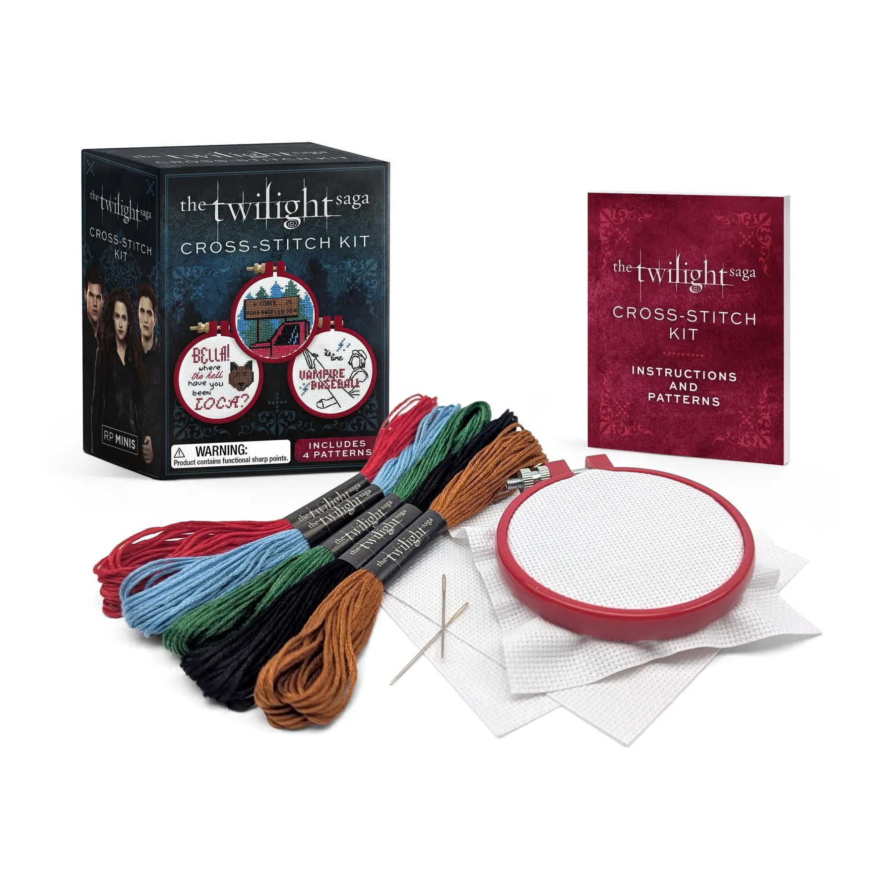 Hachette Book Group Toys > Art Toys The Twilight Saga Cross-Stitch Kit [Mini Kit] 9798894141534 TEC104HAC