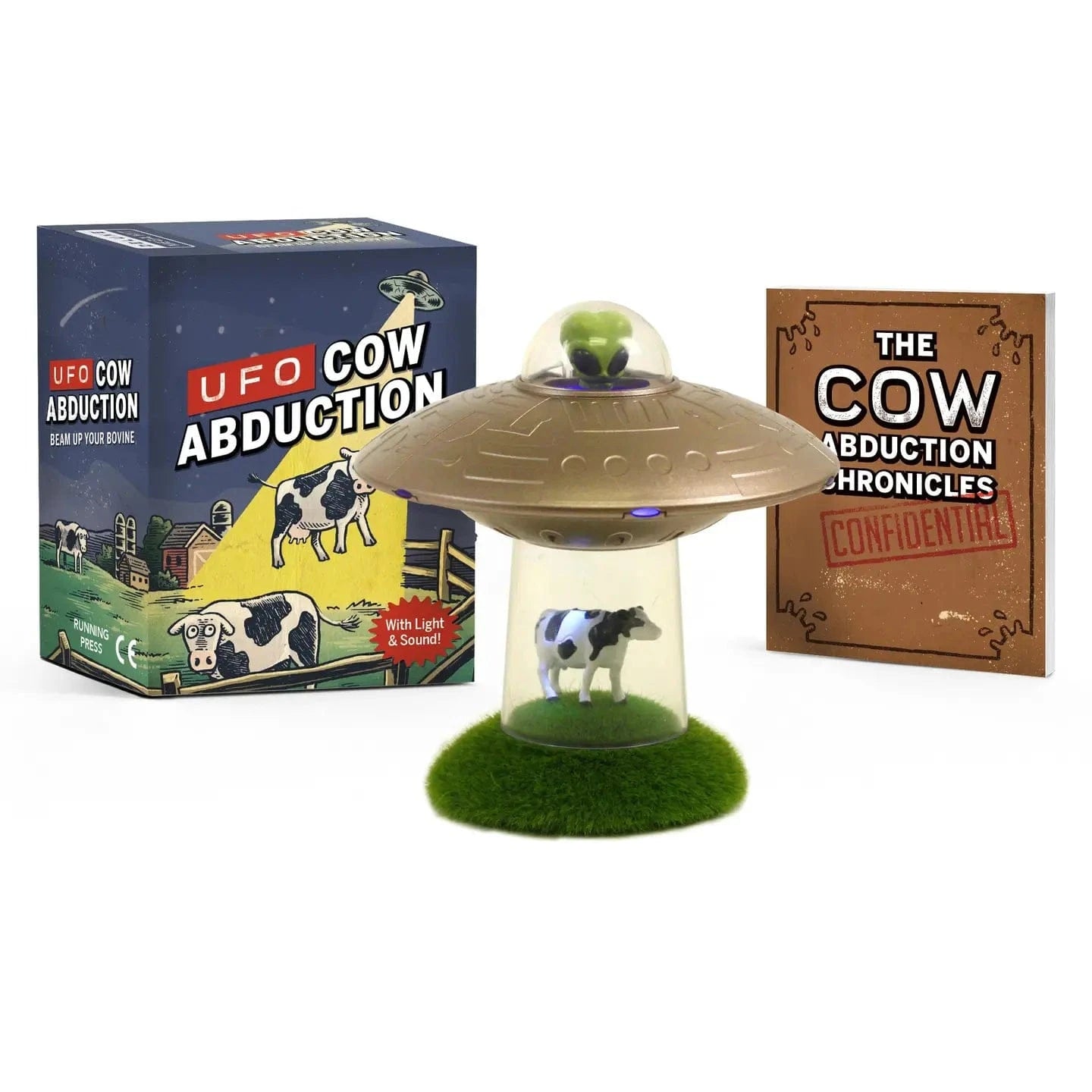 Hachette Book Group Toys > Art Toys Ufo Cow Abduction Toy with Light and Sound [Mini Kit] 9780762493418