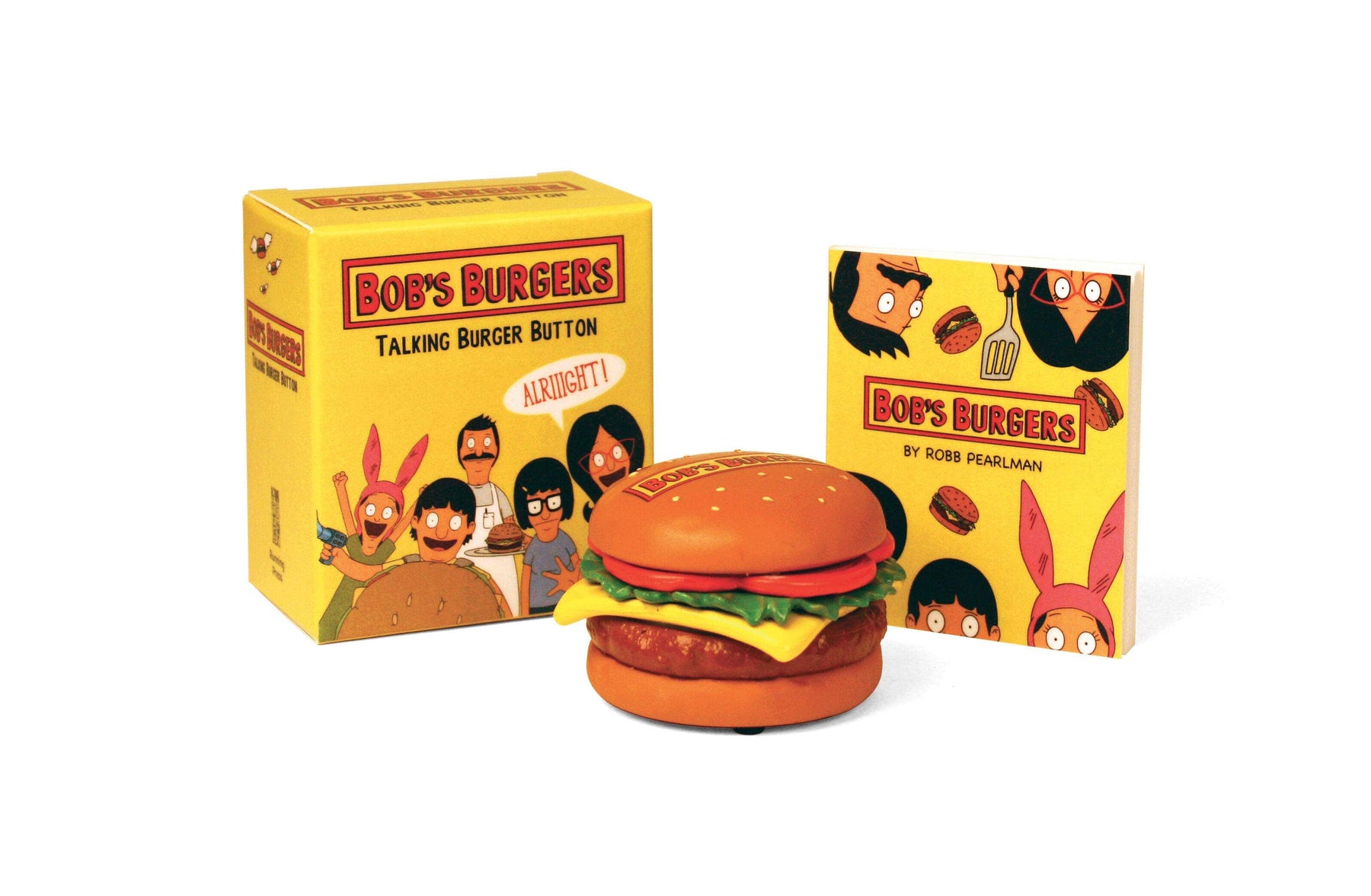 Hachette Book Group Toys Bob's Burgers Talking Burger Button 9780762462766 9780762462766