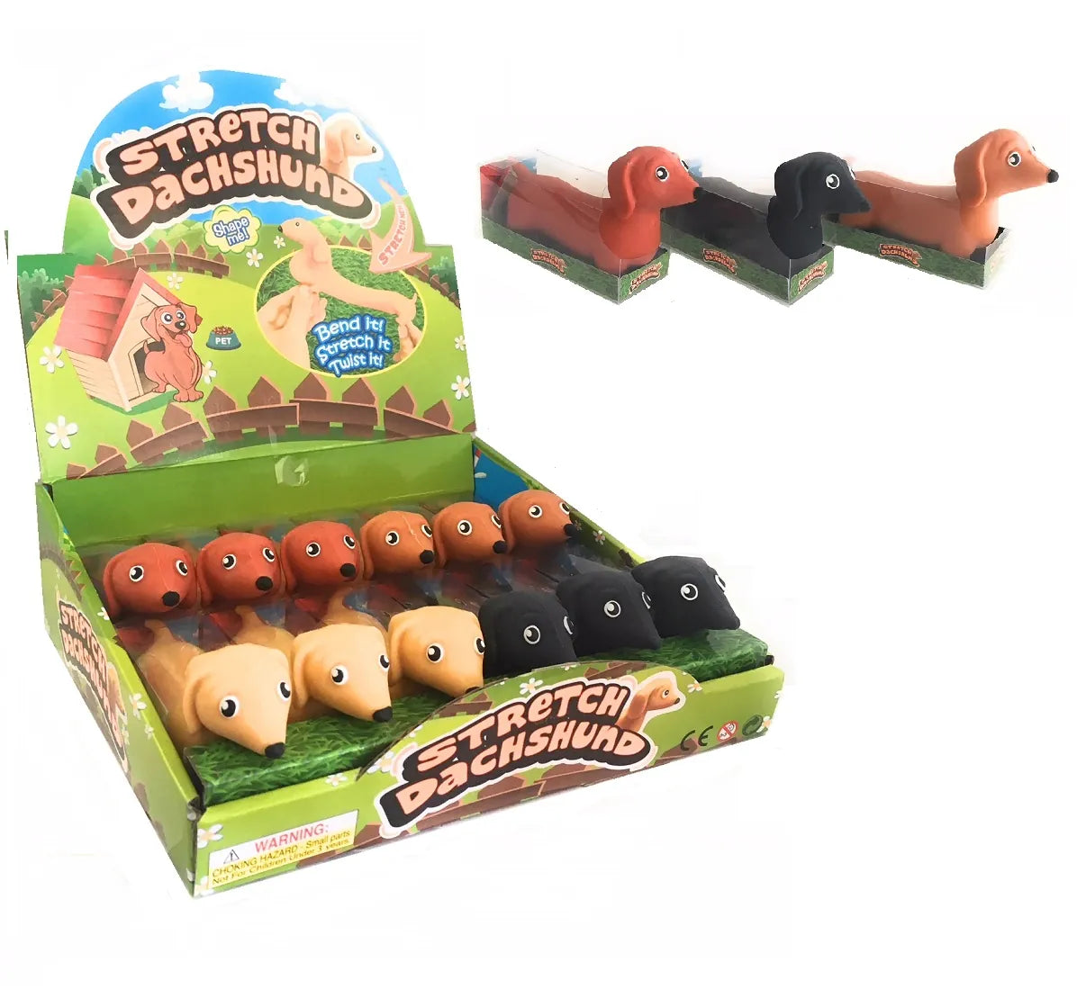 Handee Products (HPC) Toys > Fidget Toys Handee: Cute Stretch Dachsund Stretchy Toy 064049352575 NV3257