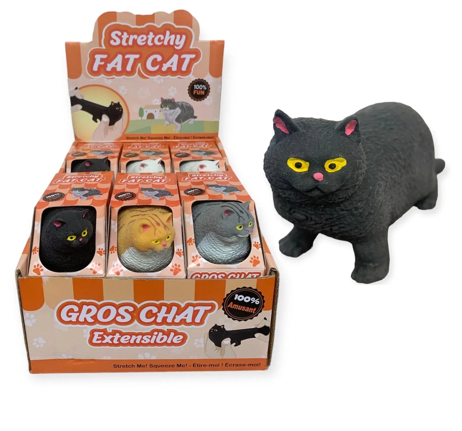 Handee Products (HPC) Toys > Fidget Toys Handee: Fat Cat Stretchy Toy 064049356207 NV3620