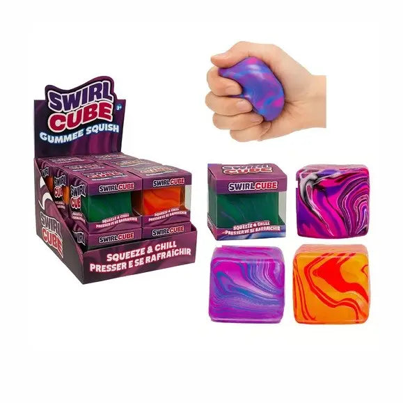 Handee Products (HPC) Toys > Fidget Toys Handee: Gummee Squish - Swirl Cube 064049358393 NV3839