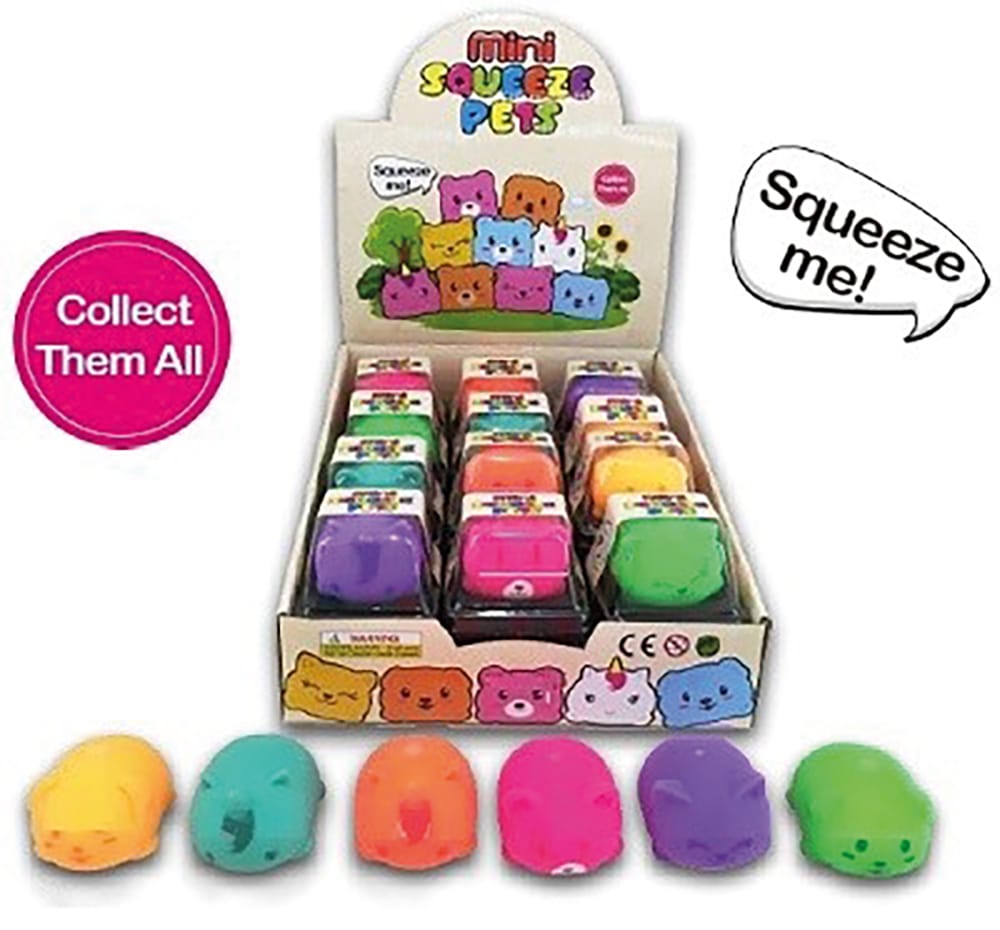 Handee Products (HPC) Toys > Fidget Toys Handee: Mini Squeeze Pets Neon 064049354067 NV3406