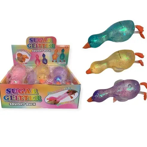 Handee Products (HPC) Toys > Fidget Toys Handee: Squishy Glittery Gummee Ducks 064049329614 EA961