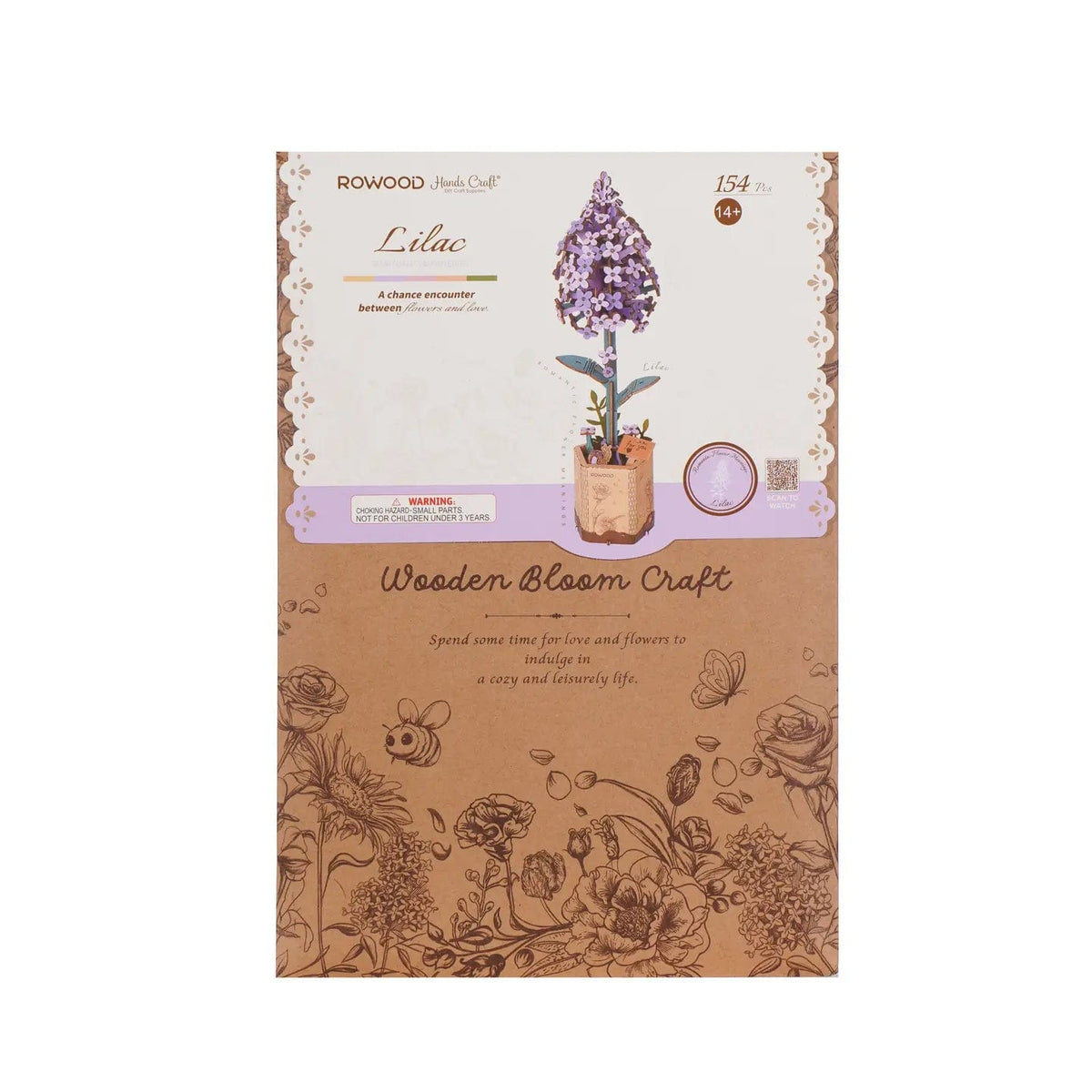 Hands Craft Model Kits > Other Model Kits 3D Wooden Flower Puzzle: Lilac 6946785119213 TW021