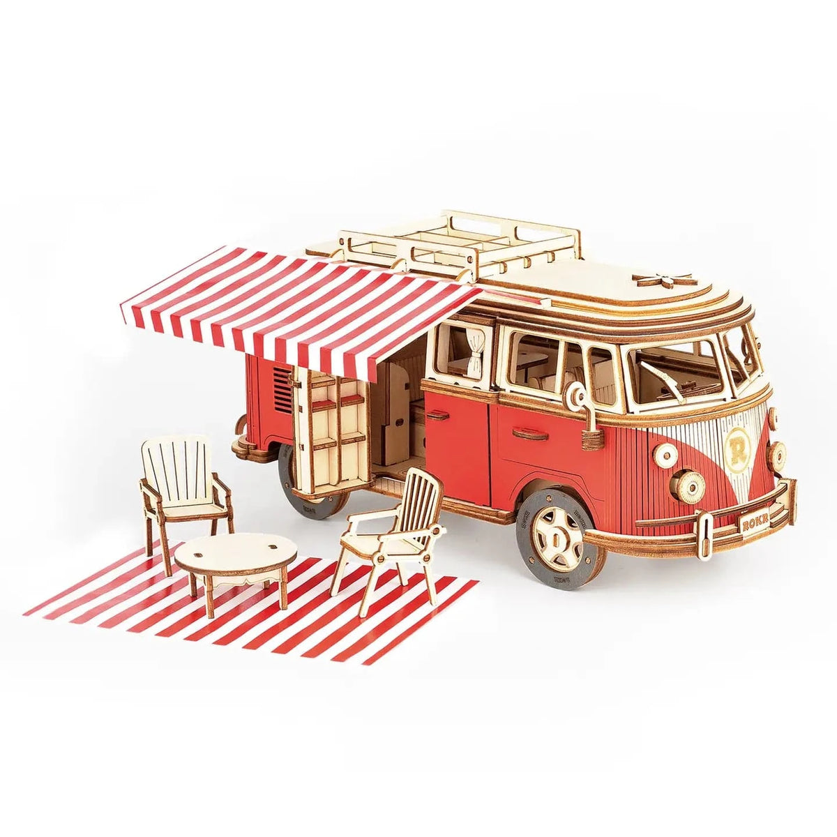 Hands Craft Model Kits > Other Model Kits 3D Wooden Puzzle: Camper Van 850005994749 MCB01