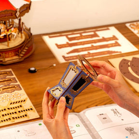 Hands Craft Model Kits > Other Model Kits 3D Wooden Puzzle: Classic Carousel 810101582431 AMC01