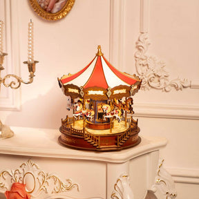 Hands Craft Model Kits > Other Model Kits 3D Wooden Puzzle: Classic Carousel 810101582431 AMC01