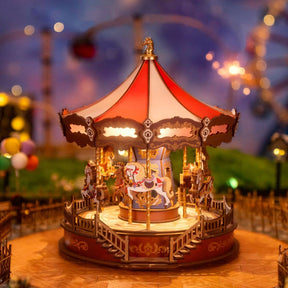 Hands Craft Model Kits > Other Model Kits 3D Wooden Puzzle: Classic Carousel 810101582431 AMC01