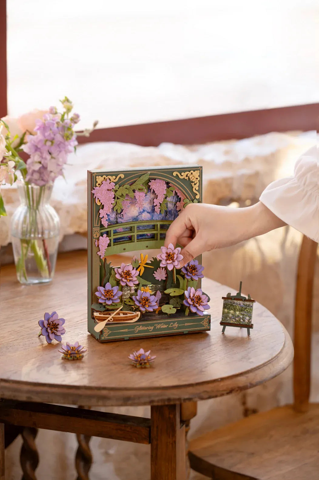 Hands Craft Model Kits > Other Model Kits 3D Wooden Puzzle: Glittering Water Lily 810101582165 TH001