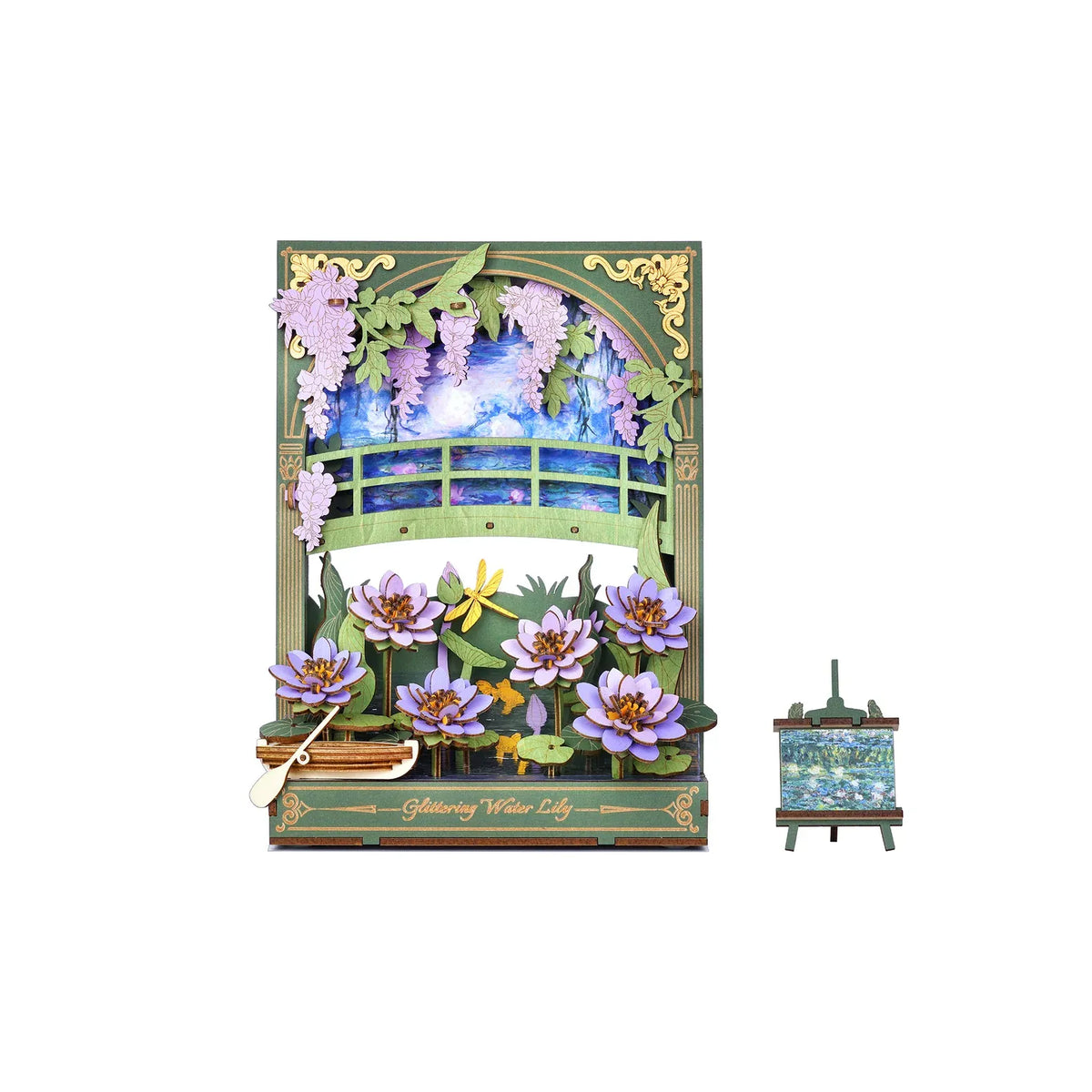 Hands Craft Model Kits > Other Model Kits 3D Wooden Puzzle: Glittering Water Lily 810101582165 TH001