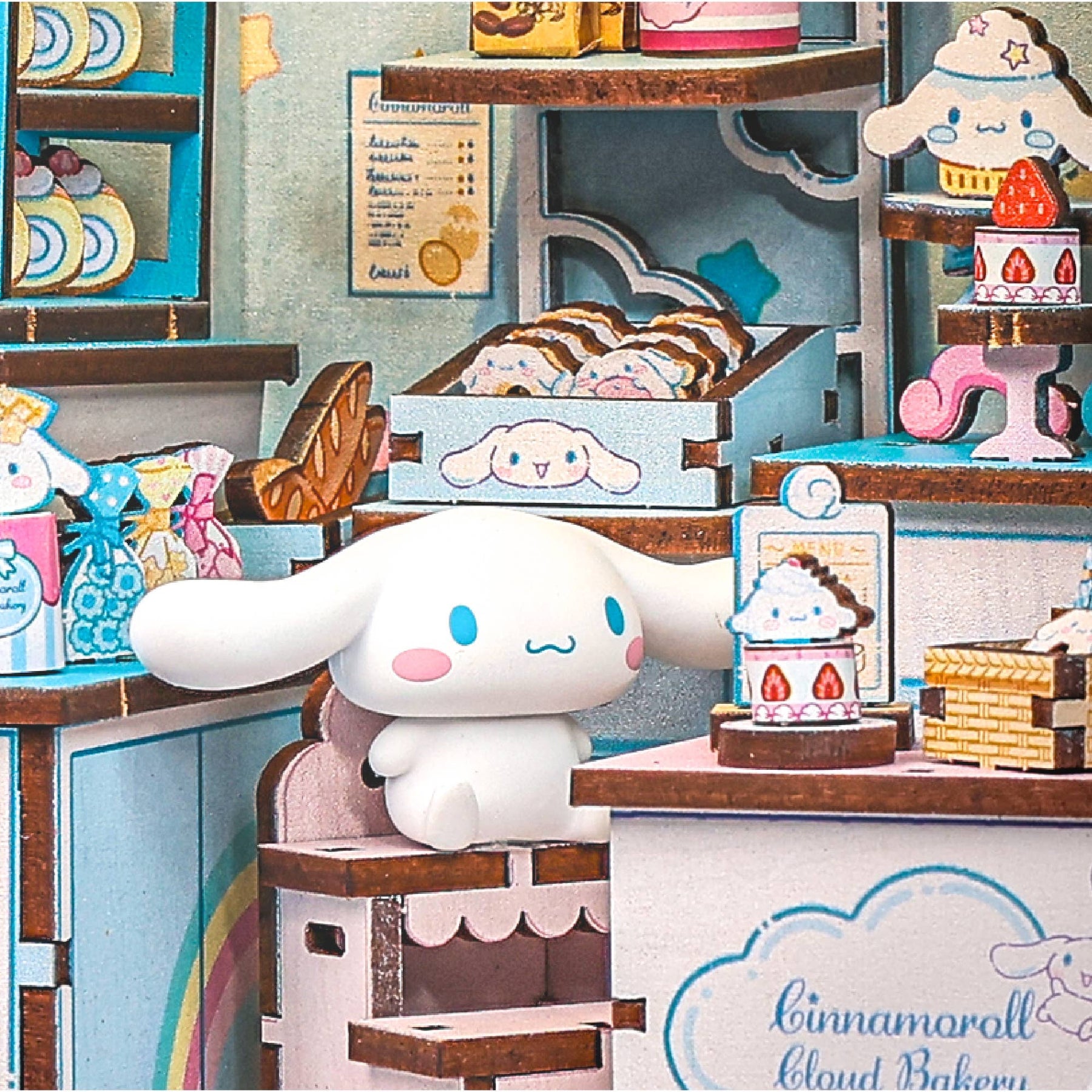 Hands Craft Model Kits > Other Model Kits Cinnamoroll Cloud Bakery - DIY Book Nook Kit 810101582905 HCB207