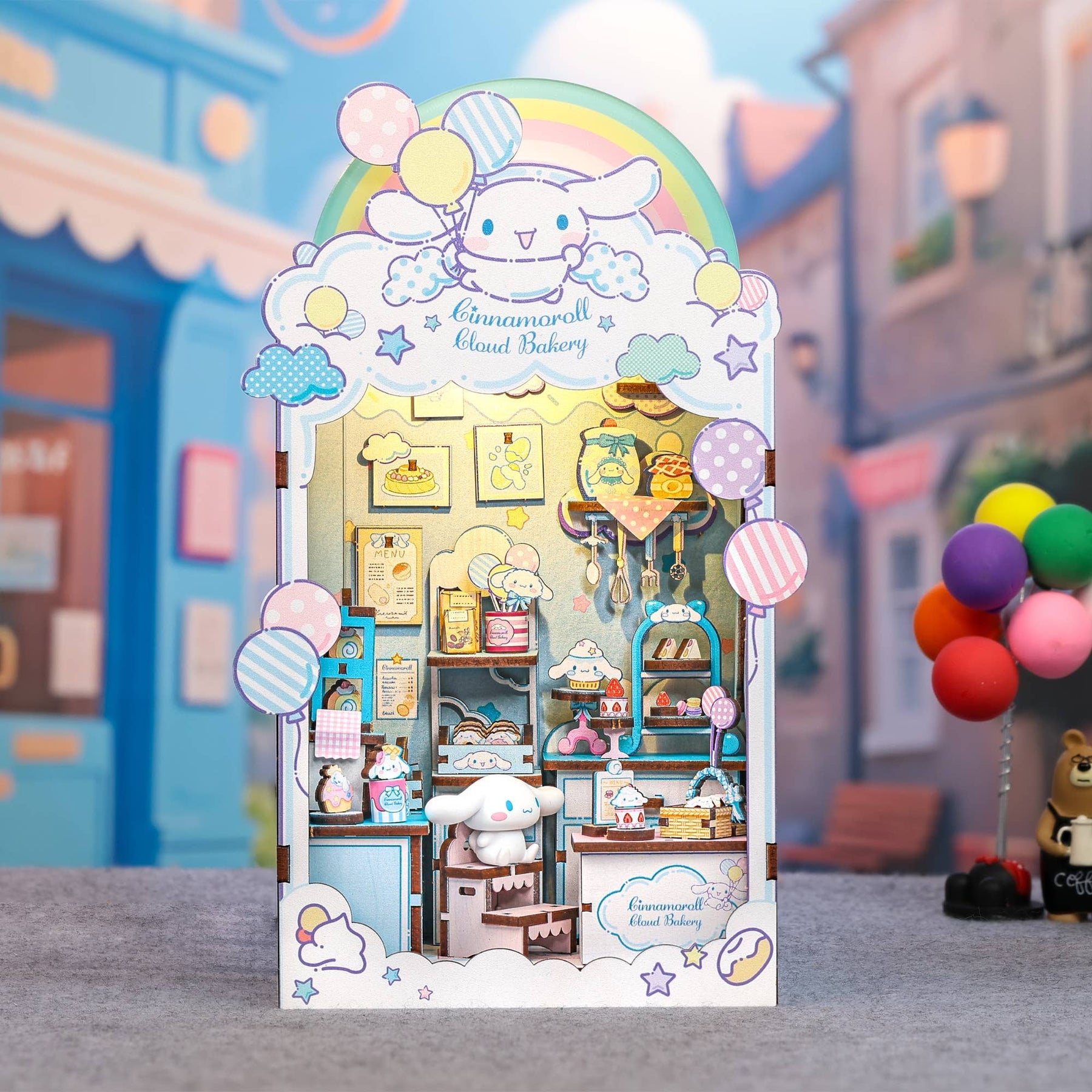 Hands Craft Model Kits > Other Model Kits Cinnamoroll Cloud Bakery - DIY Book Nook Kit 810101582905 HCB207