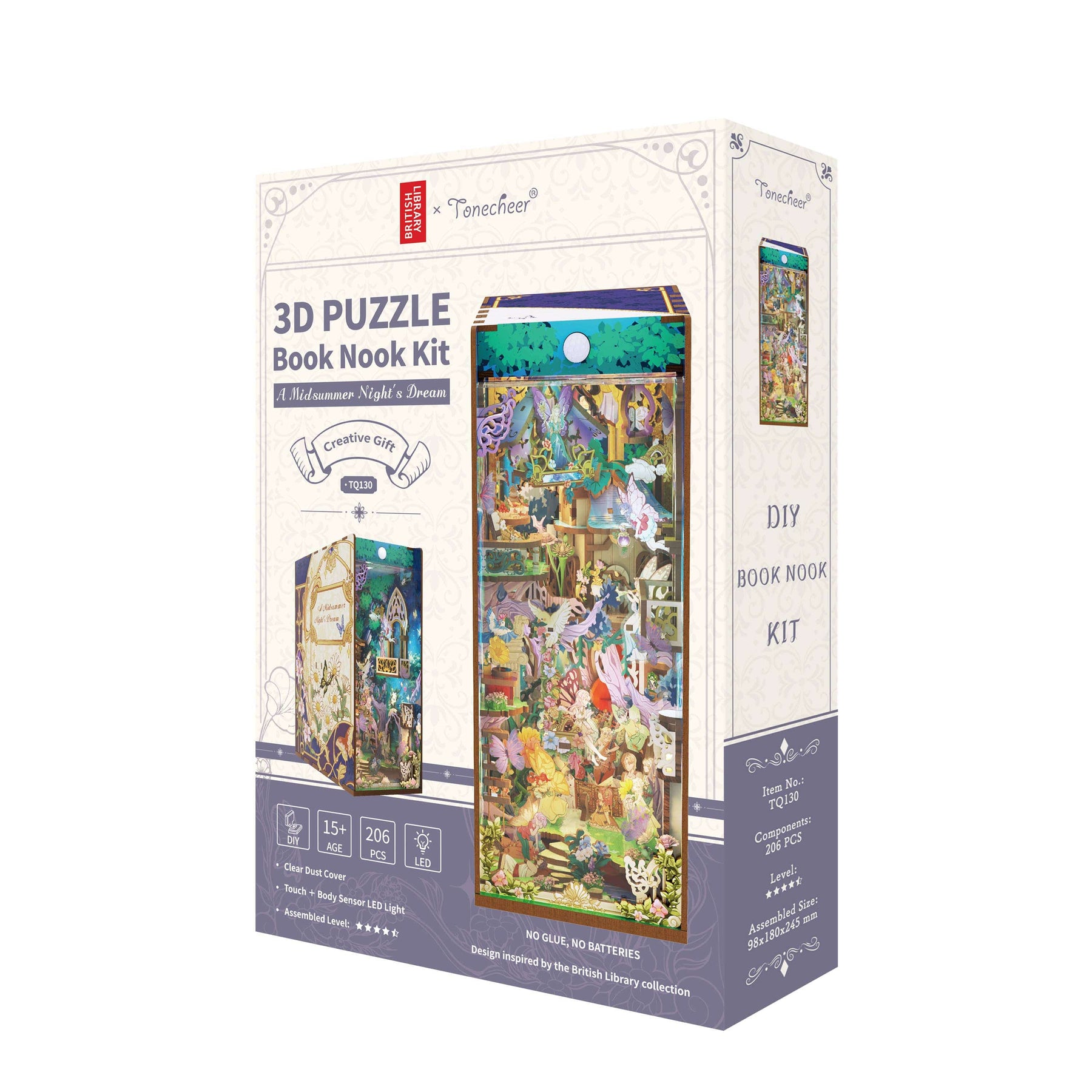 Hands Craft Model Kits > Other Model Kits DIY Book Nook Kit: A Midsummer Night's Dream with Dust Cover 6971683351304 TQ130