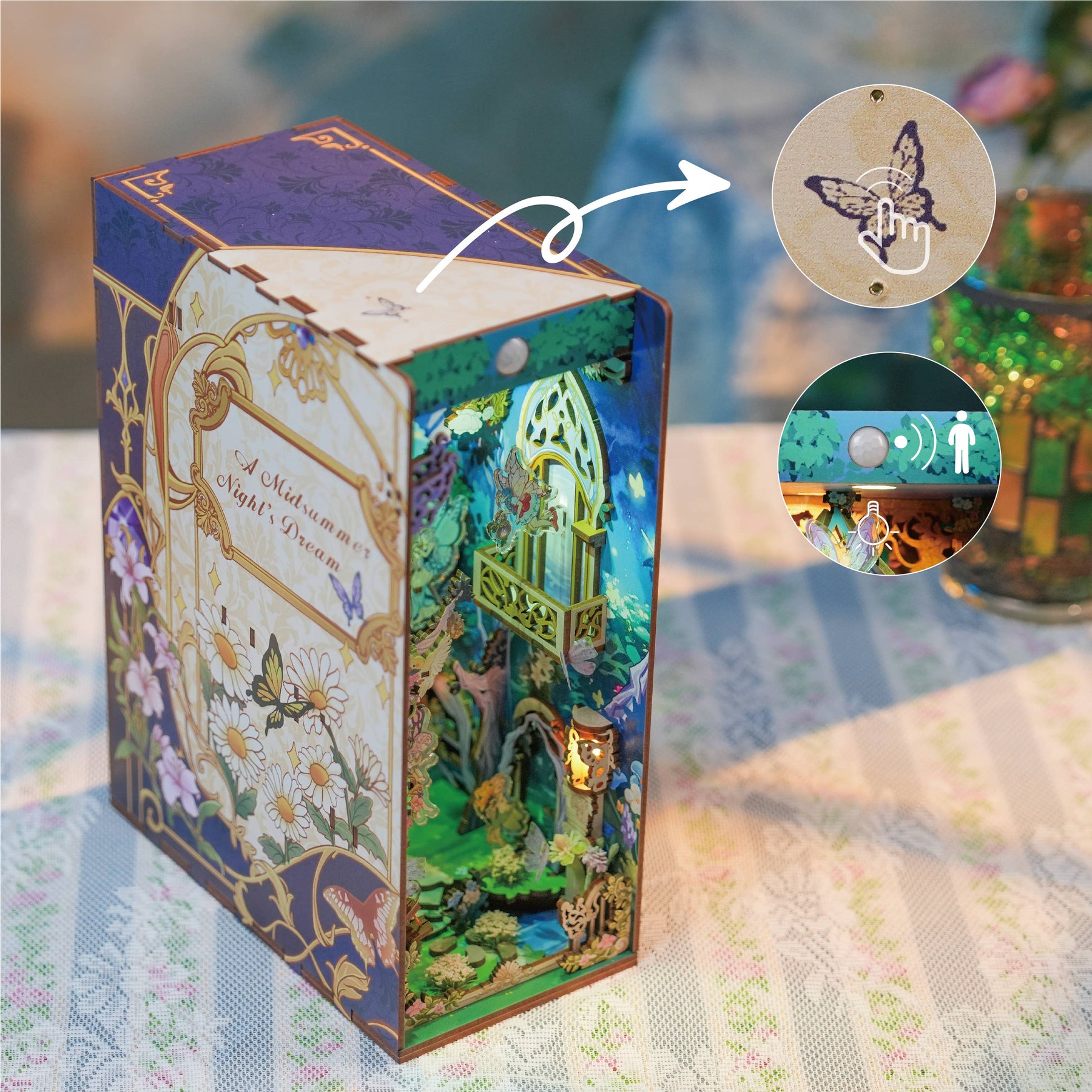 Hands Craft Model Kits > Other Model Kits DIY Book Nook Kit: A Midsummer Night's Dream with Dust Cover 6971683351304 TQ130