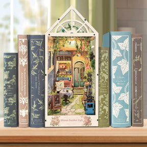 Hands Craft Model Kits > Other Model Kits DIY Book Nook Kit: Bloom Garden Café 810101583704 BNH104