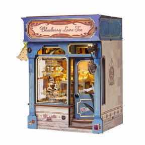 Hands Craft Model Kits > Other Model Kits DIY Book Nook Kit: Blueberry Lane Tea 810101583339 MIN205