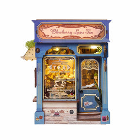 Hands Craft Model Kits > Other Model Kits DIY Book Nook Kit: Blueberry Lane Tea 810101583339 MIN205