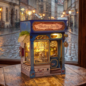 Hands Craft Model Kits > Other Model Kits DIY Book Nook Kit: Blueberry Lane Tea 810101583339 MIN205