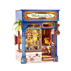 Hands Craft Model Kits > Other Model Kits DIY Book Nook Kit: Blueberry Lane Tea 810101583339 MIN205