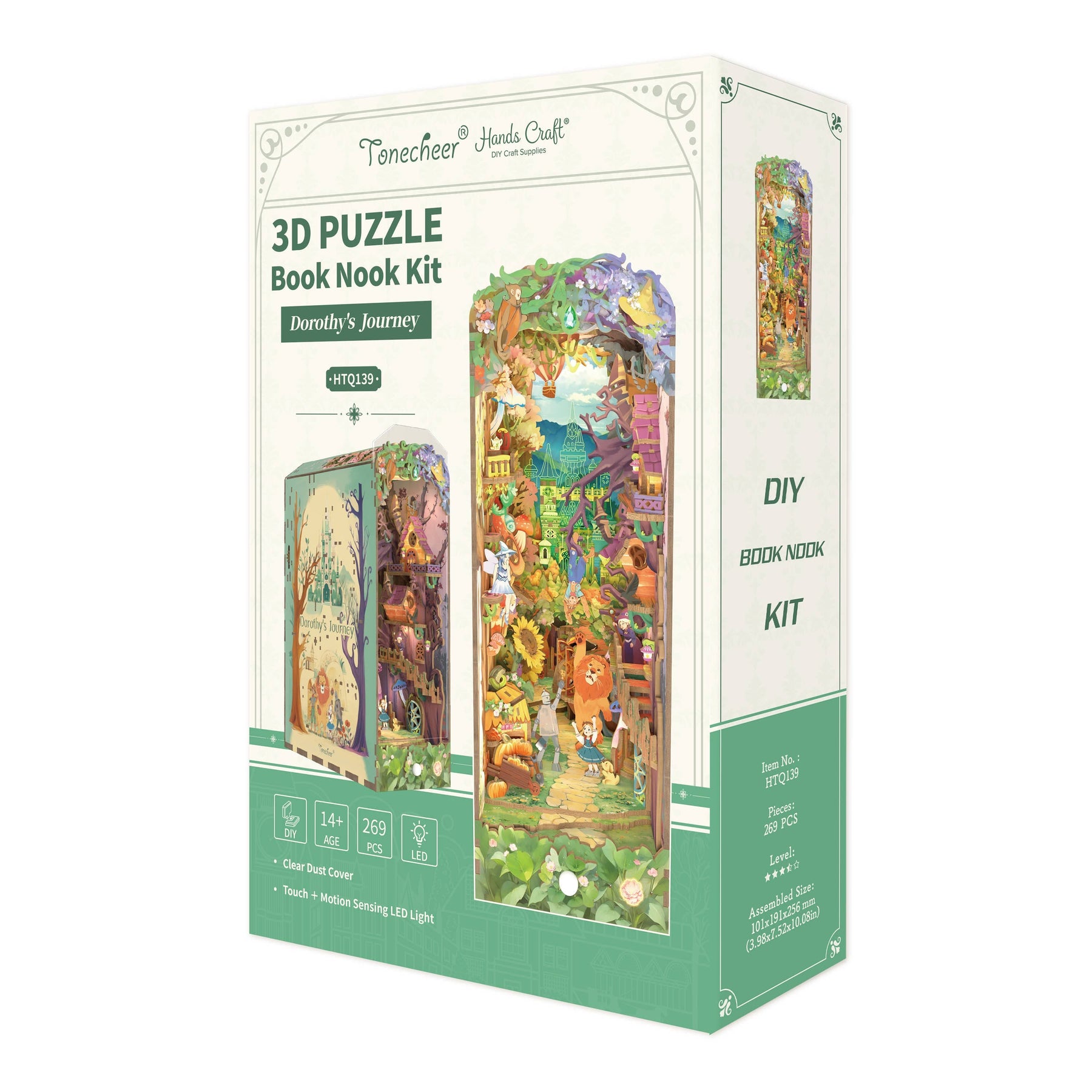 Hands Craft Model Kits > Other Model Kits DIY Book Nook Kit: Dorothy's Journey w/ Dust Cover 810101583292 HTQ139