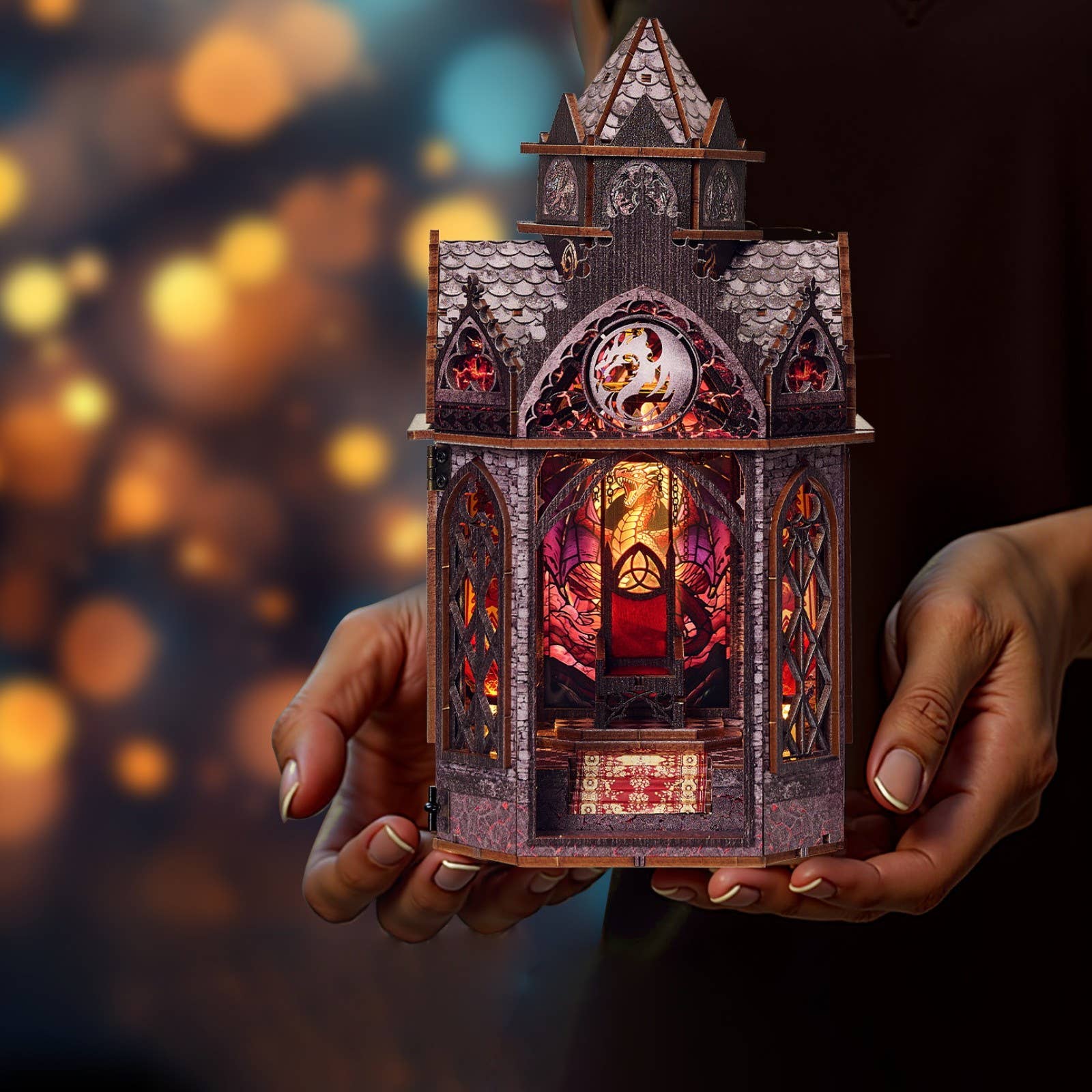 Hands Craft Model Kits > Other Model Kits DIY Book Nook Kit: Ember Throne 810101583353 MIN207