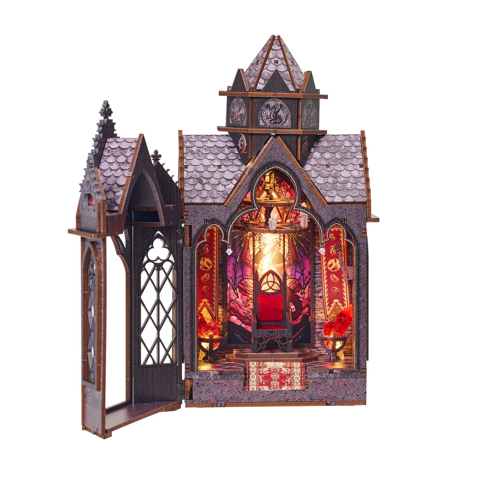 Hands Craft Model Kits > Other Model Kits DIY Book Nook Kit: Ember Throne 810101583353 MIN207